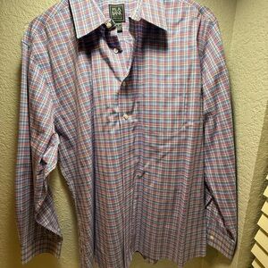 Jos. A. Bank Multicolor Plaid Button Down Shirt